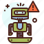 robot, warning, android, character, futuristic 