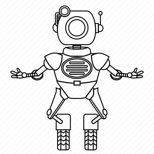 Childhood, electronic, gaming, hobby, outline, robot, toy icon - Download on Iconfinder