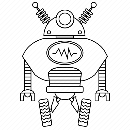 Childhood, electronic, gaming, hobby, outline, robot, toy icon - Download on Iconfinder