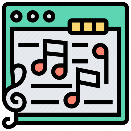 Melody, music, note, notepad, script icon - Download on Iconfinder