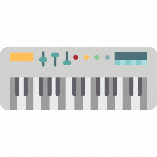 Keyboard, melody, synthesizer, music, instrument icon - Download on Iconfinder