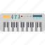 keyboard, melody, synthesizer, music, instrument 