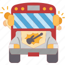 bus, tour, band, trip, transportation
