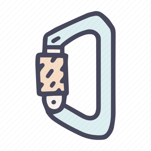 Climbing, carabiner, trapeze, suspension, safety, harness, tool icon - Download on Iconfinder