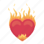 blazing, burn, heart, love, romance 