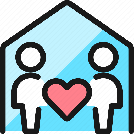 Couple, home, man, woman icon - Download on Iconfinder