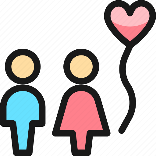 Dating, couple, balloon icon - Download on Iconfinder