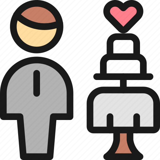 Wedding, groom, cake icon - Download on Iconfinder