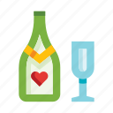 romance, love, champagne, alcohol, date, bottle, marriage 
