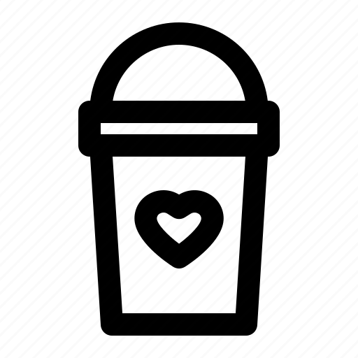 Bottle, drink, heart, love, smoothie icon - Download on Iconfinder