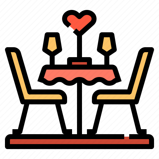 Dinner, love, romance, table, valentines icon - Download on Iconfinder