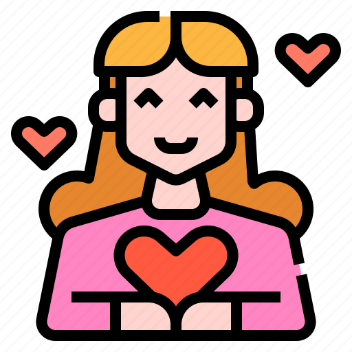 Avatar, girl, heart, in, love, woman icon - Download on Iconfinder