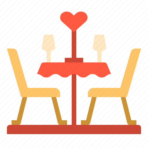 Dinner, love, romance, table, valentines icon - Download on Iconfinder