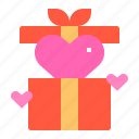 box, gift, heart, love, present