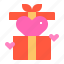 box, gift, heart, love, present 