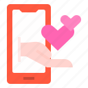 love, message, mobile, smartphone