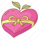valentine, sticker, heart shape box, wedding, heart, love, marriage
