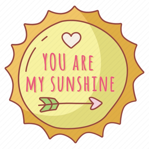 Valentine, sticker, sun, rise, summer sticker - Download on Iconfinder