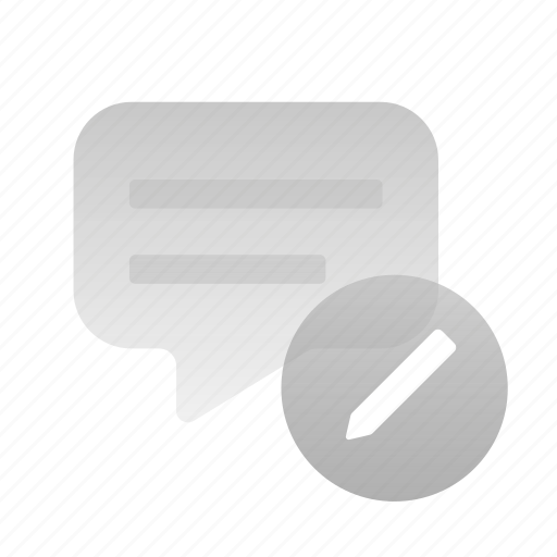 Chat, message, comments, communication, talk, edit, write icon - Download on Iconfinder