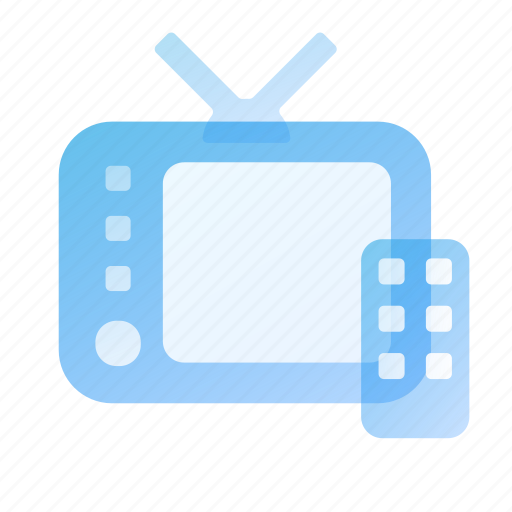 Tv, watch, television, remote, control, tvset icon - Download on Iconfinder