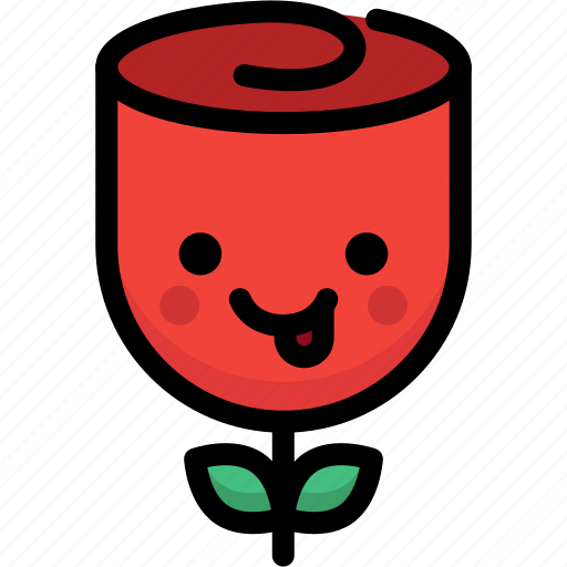 Emoji, emotion, expression, face, feeling, naughty, rose icon - Download on Iconfinder