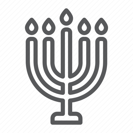 Big, candle, hanukkah, hashanah, israel, menorah, rosh icon - Download on Iconfinder