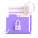 security privacy, protection, data, security, folder, business, startup, finance, 3d object 