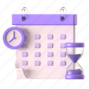 time schedule, calendar, schedule, time, event, business, startup, finance, 3d object 