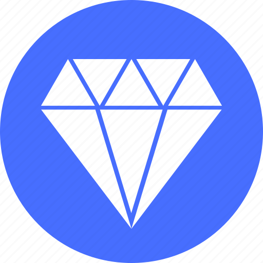 Best, blue, circle, diamond, gem, jewelry, premium icon - Download on Iconfinder