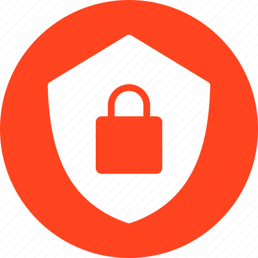 Encryption, firewall, lock, red, safe, secure, security icon - Download on Iconfinder