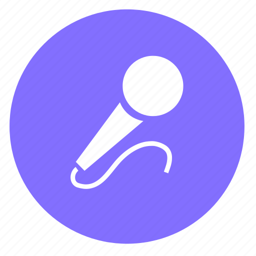 Micrrophone, audio, mic, microphone, music, sound, round icon - Download on Iconfinder
