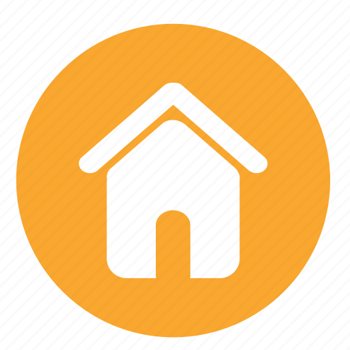 Home, apartment, building, homepage, house, office, round icon - Download on Iconfinder