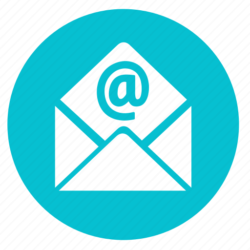 Envelope, email, letter, mail, message, send, round icon - Download on Iconfinder