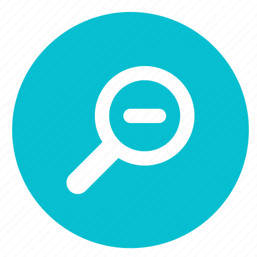 Zoom, find, magnifying glass, search, round icon - Download on Iconfinder