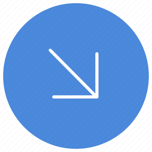 Arrow, direction, down, gps, location, navigation, right icon - Download on Iconfinder