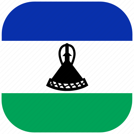Country, flag, lesotho, national, rounded, square icon - Download on Iconfinder