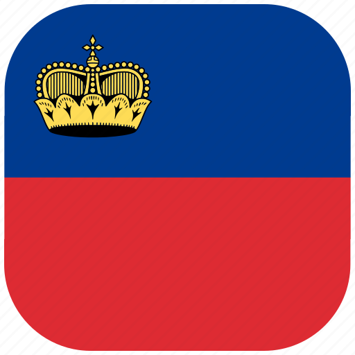 Country, flag, liechtenstein, national, rounded, square icon - Download on Iconfinder