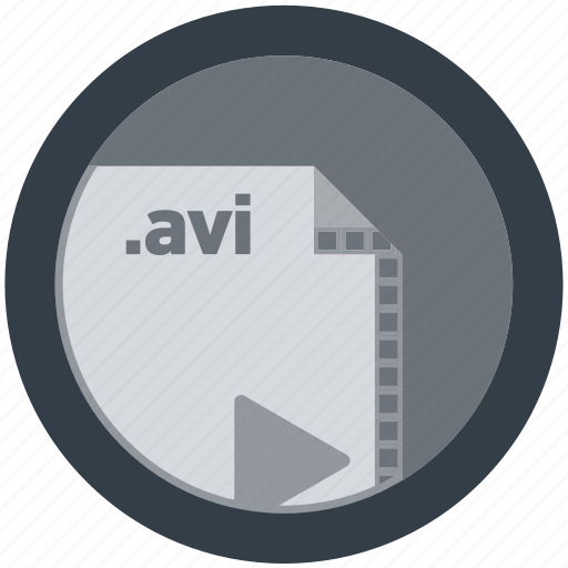 Avi, document, extension, file, format, round, roundettes icon - Download on Iconfinder