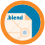 blend, document, extension, file, format, round, roundettes 