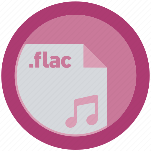 Document, extension, file, flac, format, round, roundettes icon - Download on Iconfinder