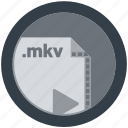 document, extension, file, format, mkv, round, roundettes