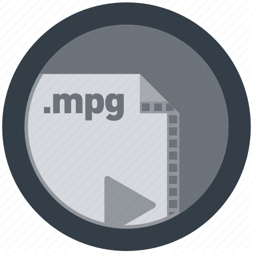 Document, extension, file, format, mpg, round, roundettes icon - Download on Iconfinder