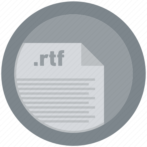 Document, extension, file, format, round, roundettes, rtf icon - Download on Iconfinder