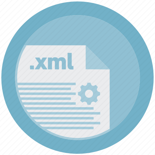 Document, extension, file, format, round, roundettes, xml icon - Download on Iconfinder