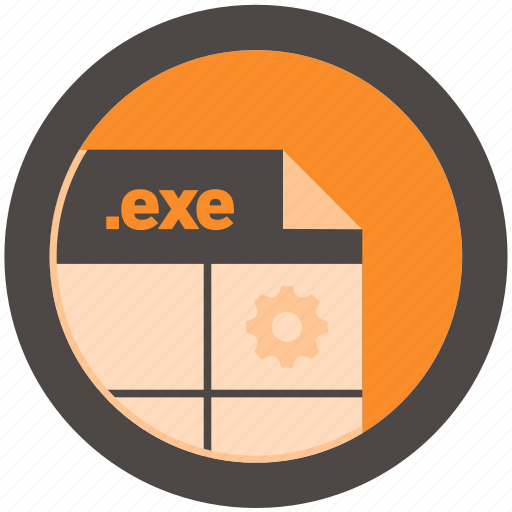 Document, exe, extension, file, format, round, roundettes icon - Download on Iconfinder