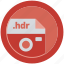 document, extension, file, format, hdr, round, roundettes 