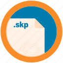 document, extension, file, format, round, roundettes, skp