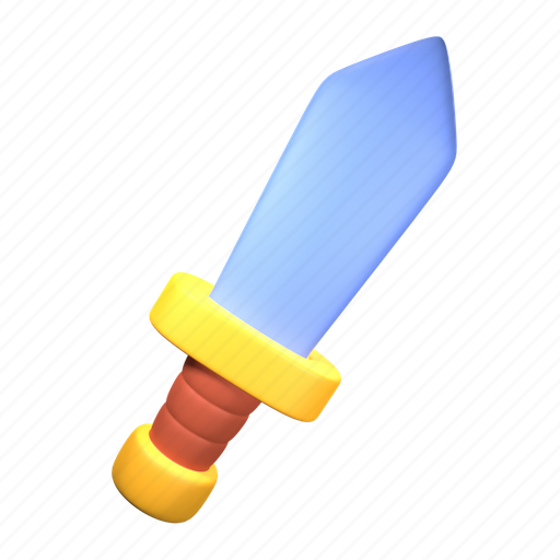 Sword, rpg, weapon, game, play, gaming, player 3D illustration - Download on Iconfinder