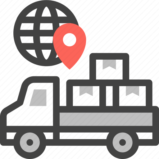 Marketing, strategy, business, delivery truck, transport, shipping, worldwide icon - Download on Iconfinder