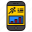 app, on, mobile, exercise, sport, training, athletic 